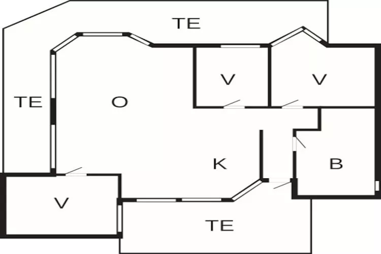 Lichte Cottage-oase in Silkeborg-By Traum-Plattegrond