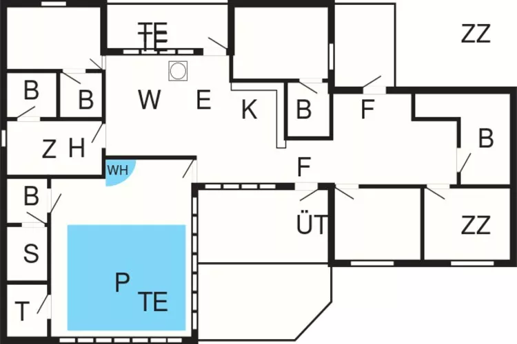 14 persoons vakantie huis in Sæby-Plattegrond