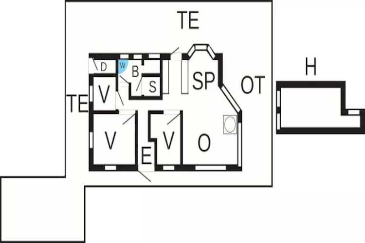 8 persoons vakantie huis in Ulfborg-Plattegrond