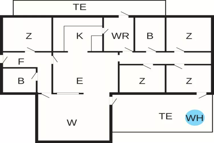 9 persoons vakantie huis in Rømø-Plattegrond