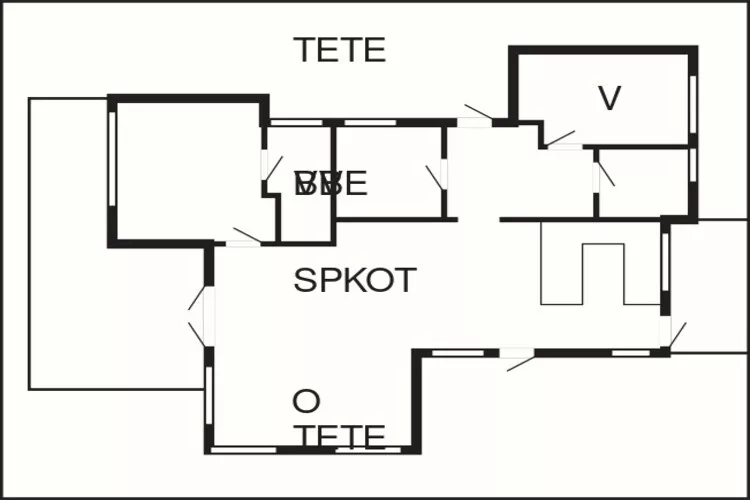 Moderne strandtoevlucht in osterby-By Traum-Plattegrond