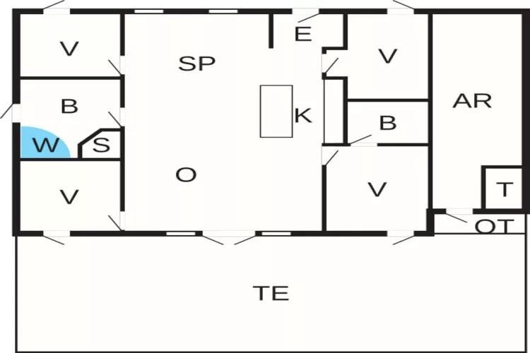 9 persoons vakantie huis in Dannemare-Plattegrond