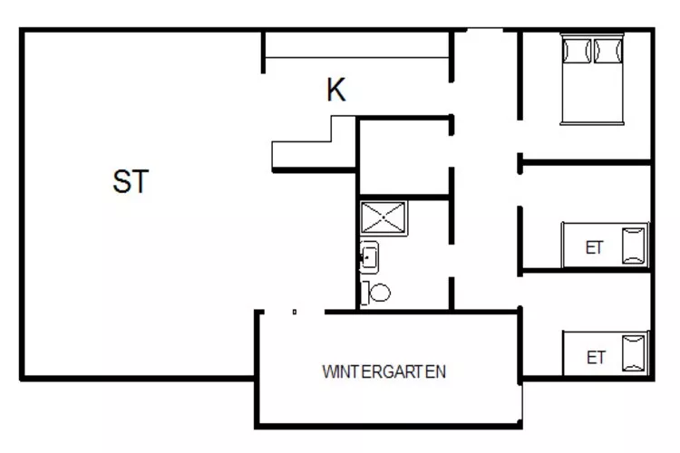 6 persoons vakantie huis in Henne-Plattegrond