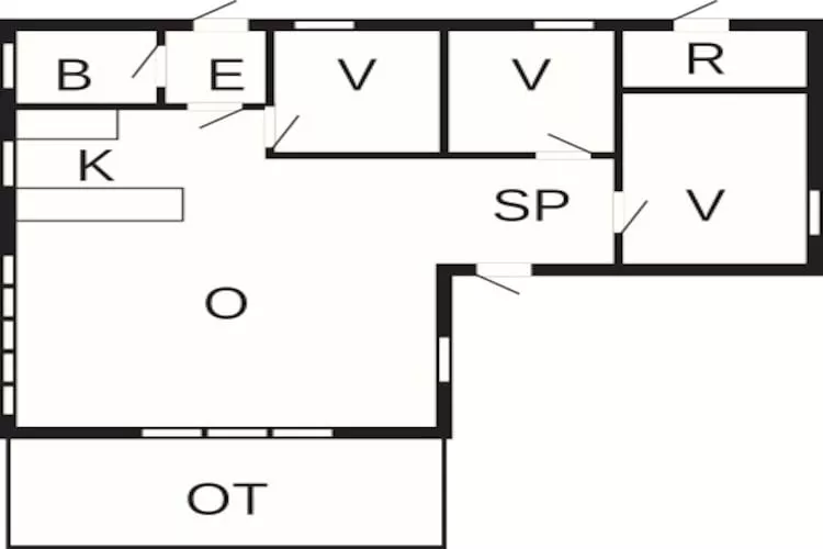 6 persoons vakantie huis in Ebeltoft-Plattegrond