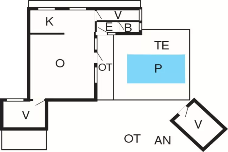 6 persoons vakantie huis in Nexø-Plattegrond
