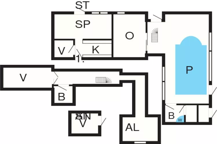 8 persoons vakantie huis in Hals-Plattegrond