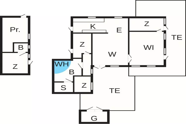 Kustsereniteit bij Hvidbjerg-By Traum-Plattegrond