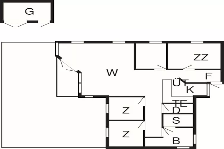 8 persoons vakantie huis in Vejby-Plattegrond