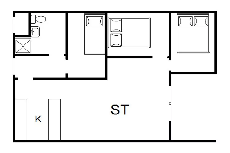 5 persoons vakantie huis in Vejers Strand-Plattegrond