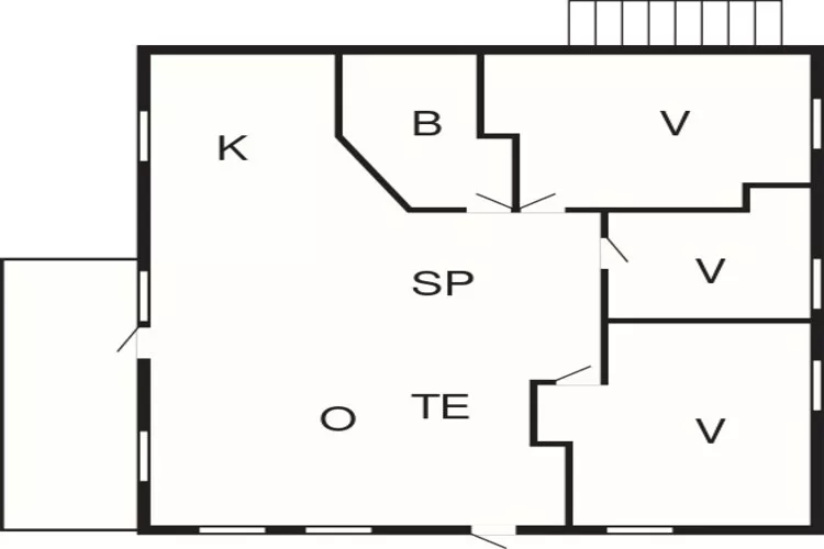6 persoons vakantie huis in HOSTELAND-Plattegrond
