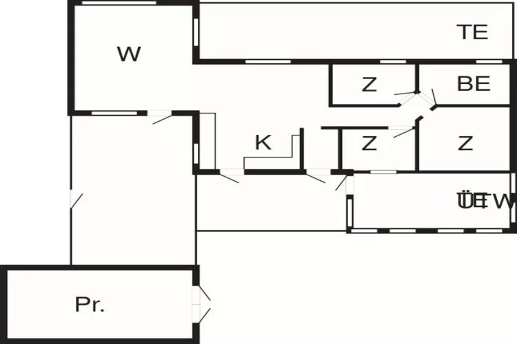 Gezellige Cottage-oase in Trend-By Traum-Plattegrond