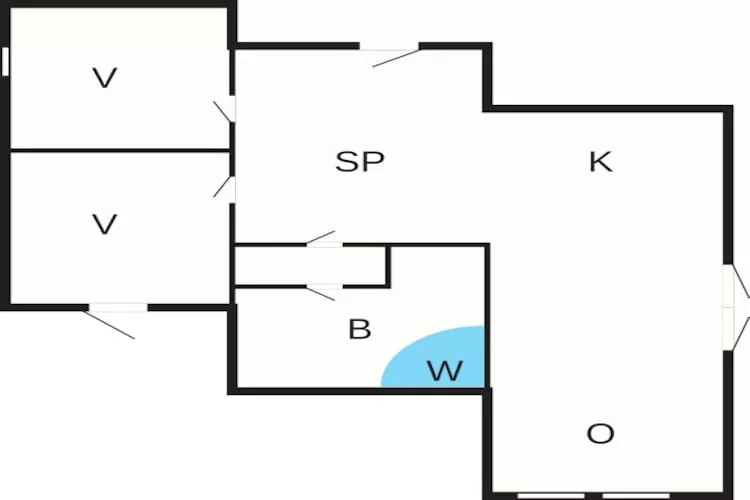 6 persoons vakantie huis in Karrebæksminde-Plattegrond