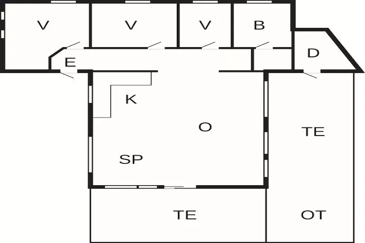 Gezellig kusthuis in Blokhus-By Traum-Plattegrond