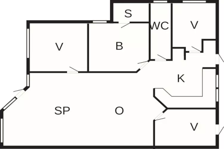 6 persoons vakantie huis in Løkken-Plattegrond