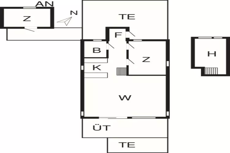 4 persoons vakantie huis in Ebeltoft-Plattegrond
