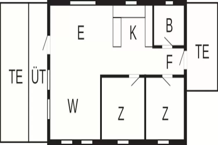 5 persoons vakantie huis in Hjørring-Plattegrond