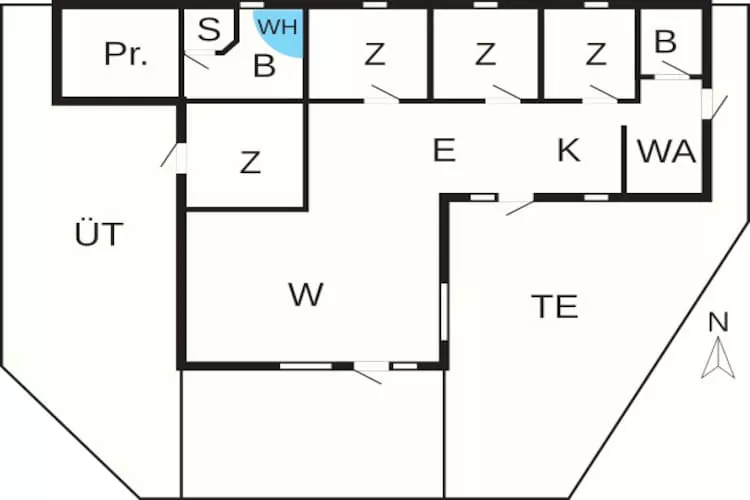 8 persoons vakantie huis in Fjerritslev-Plattegrond