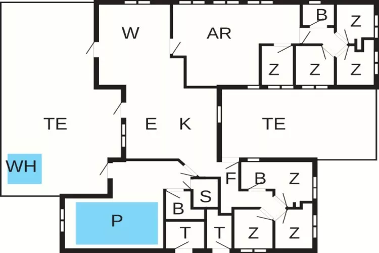 18 persoons vakantie huis in Fjerritslev-Plattegrond