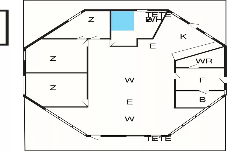 8 persoons vakantie huis in Læsø-Plattegrond