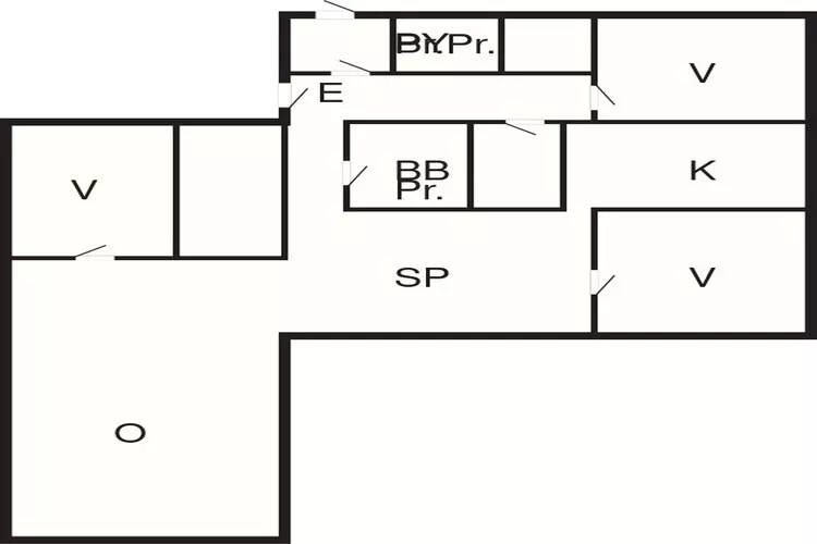 6 persoons vakantie huis in Knebel-Plattegrond