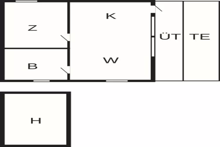 4 persoons vakantie huis in Folkestad-Plattegrond