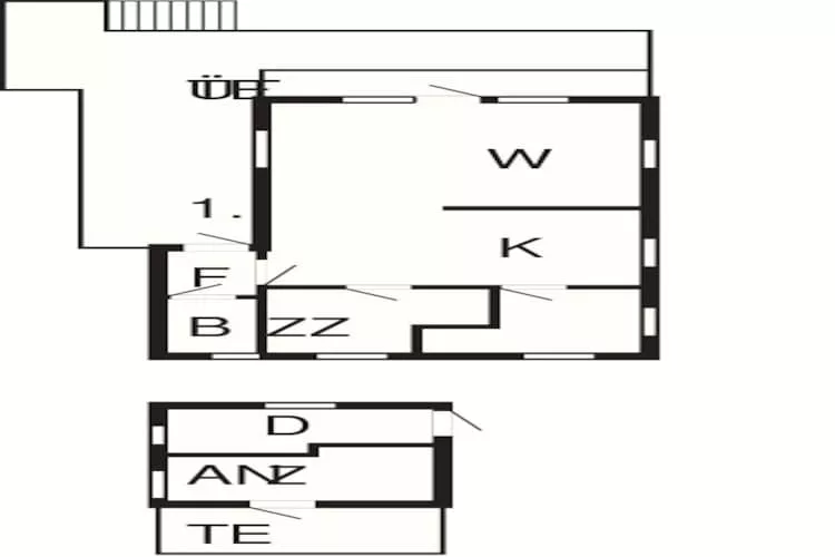 6 persoons vakantie huis in Korssund-Plattegrond