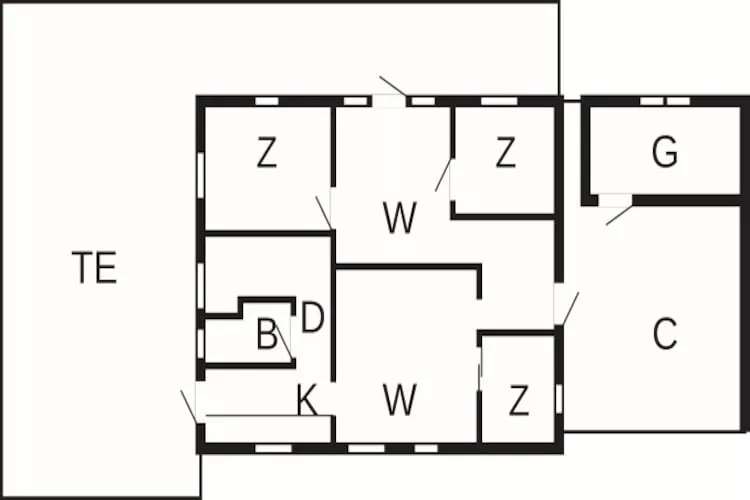 6 persoons vakantie huis in Karrebæksminde-Plattegrond