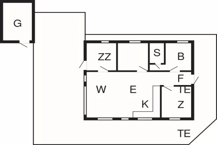 8 persoons vakantie huis in Hjørring-Plattegrond