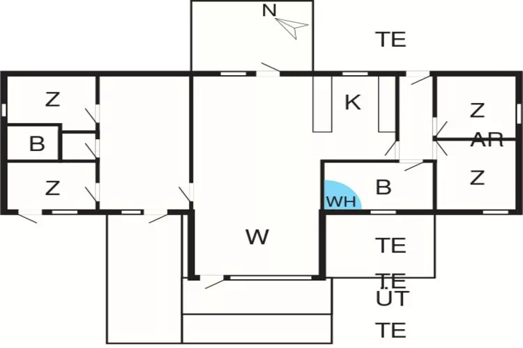 12 persoons vakantie huis in Rømø-Plattegrond