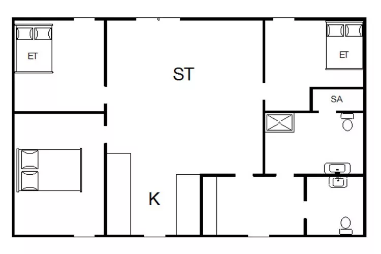 8 persoons vakantie huis in Tarm-Plattegrond