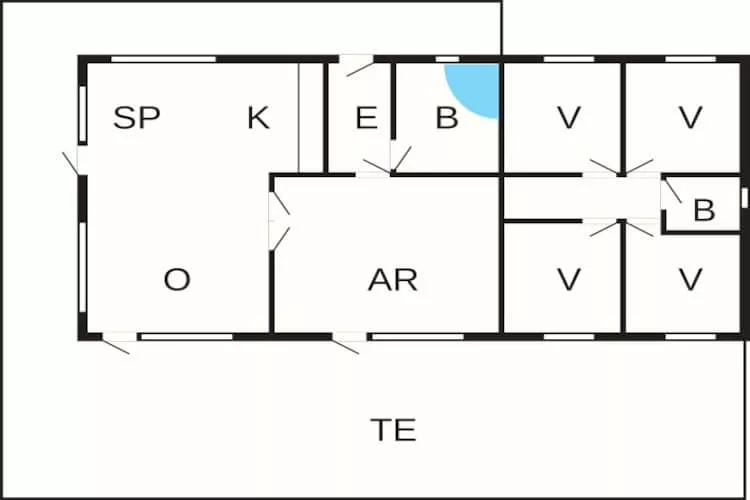 10 persoons vakantie huis in Ansager-Plattegrond