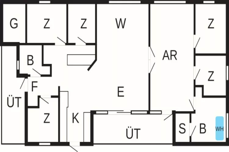 10 persoons vakantie huis in Ebeltoft-Plattegrond