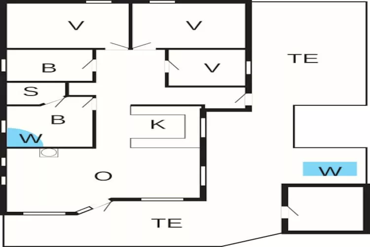 6 persoons vakantie huis in Ringkøbing-Plattegrond