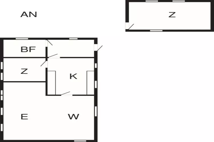 5 persoons vakantie huis in Bogø By-Plattegrond