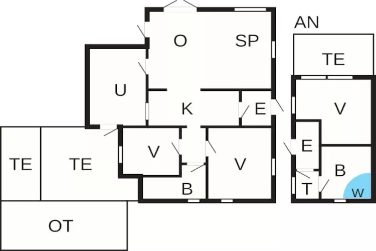 6 persoons vakantie huis in Gørlev-Plattegrond