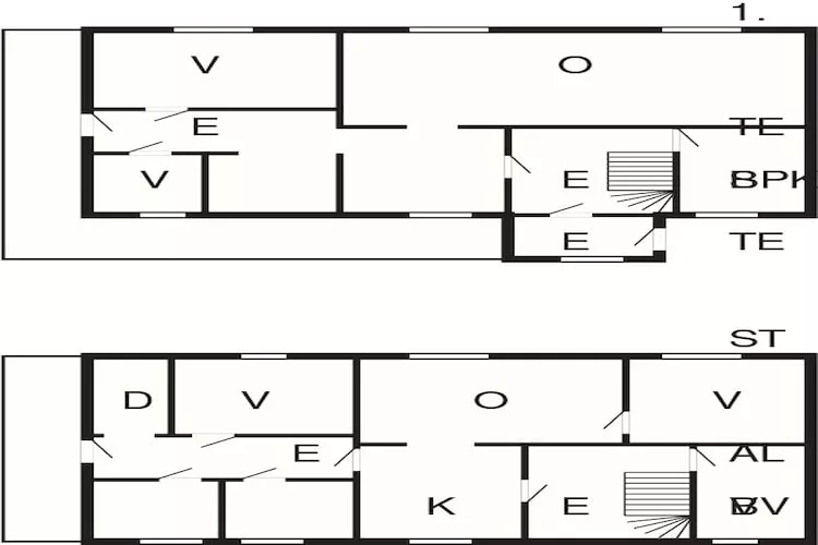 9 persoons vakantie huis in KORTGARDEN-Plattegrond