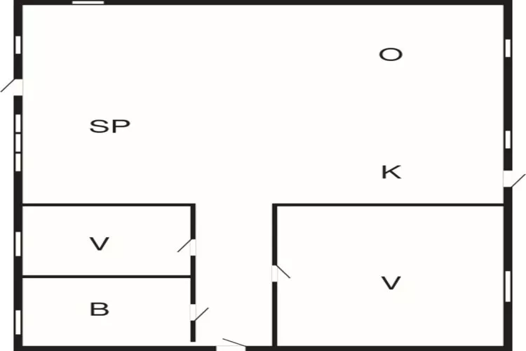 4 persoons vakantie huis in Store Fuglede-Plattegrond