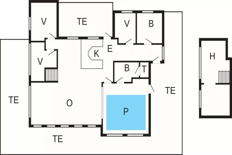 8 persoons vakantie huis in Hjørring-Plattegrond