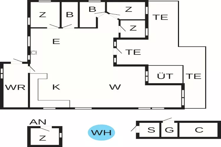 8 persoons vakantie huis in Hemmet-Plattegrond