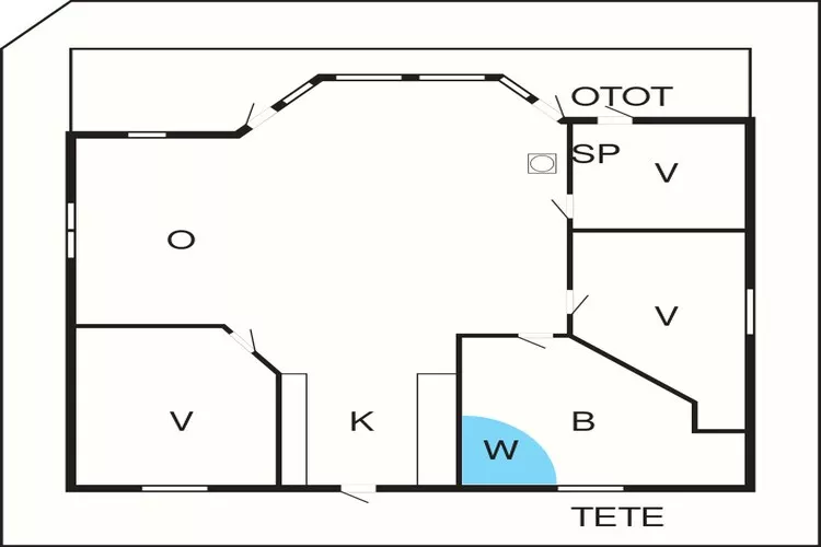 6 persoons vakantie huis in Ulfborg-Plattegrond