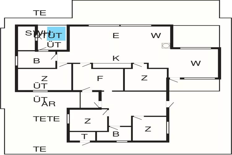 12 persoons vakantie huis in Haderslev-Plattegrond
