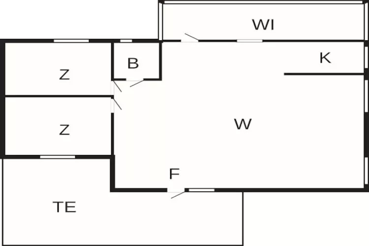 6 persoons vakantie huis in SÖLVESBORG-Plattegrond