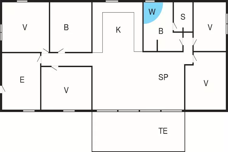 8 persoons vakantie huis in Glesborg-Plattegrond