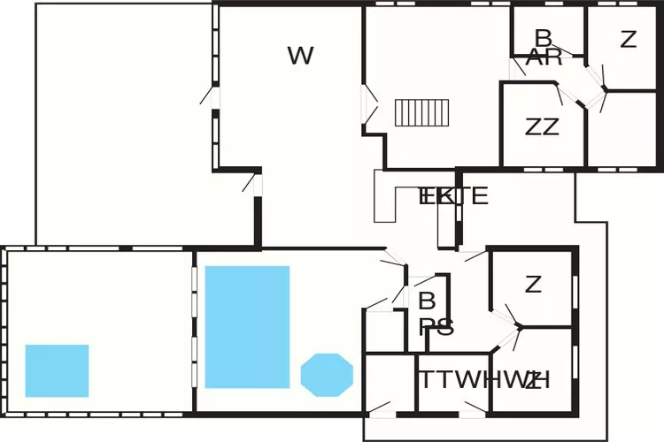 14 persoons vakantie huis in Vejby-Plattegrond