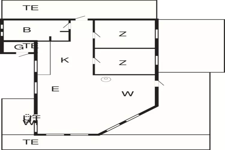 Ontsnapping aan zee met schommel-Plattegrond