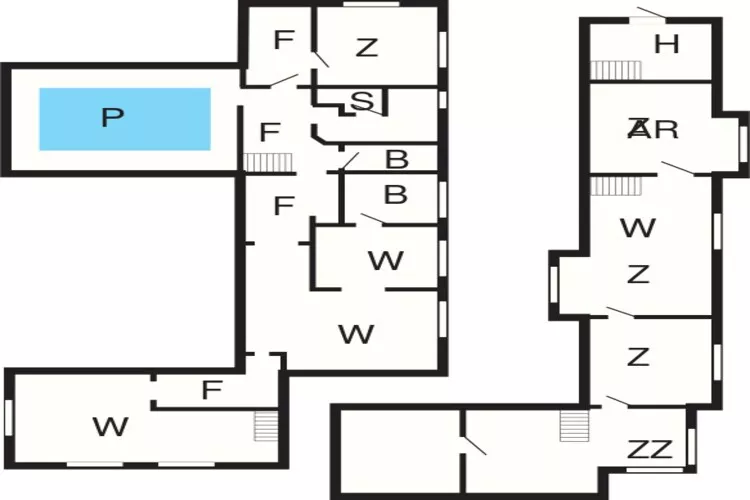 15 persoons vakantie huis in Hundslund-By Traum-Plattegrond