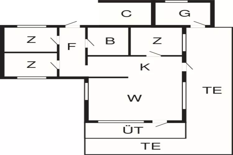 Prachtig uitzicht in Storebaelt -- By Traum Ferienwohnungen-Plattegrond