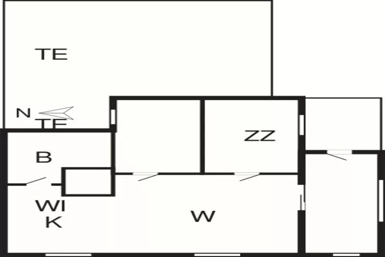 4 persoons vakantie huis in Rømø-By Traum-Plattegrond
