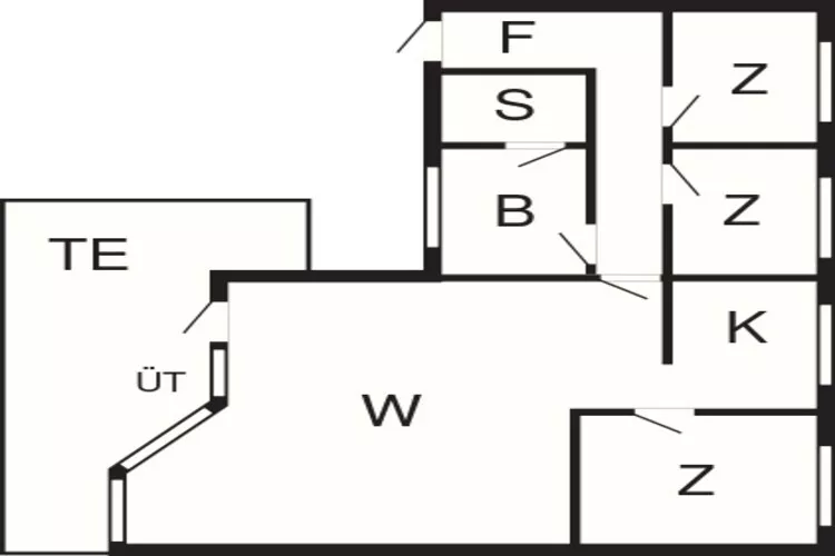 Helder strandhuis -- By Traum Ferienwohnungen-Plattegrond