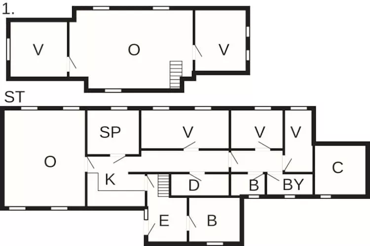 10 persoons vakantie huis in Karby-By Traum-Plattegrond